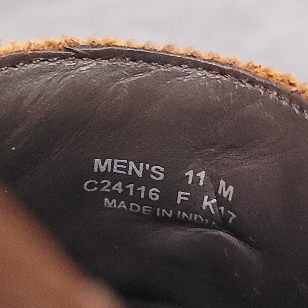Cole Haan C24116 Wingtip Oxford Mens 11 M British Tan Leather Brogue Dress Shoes - Picture 11 of 11